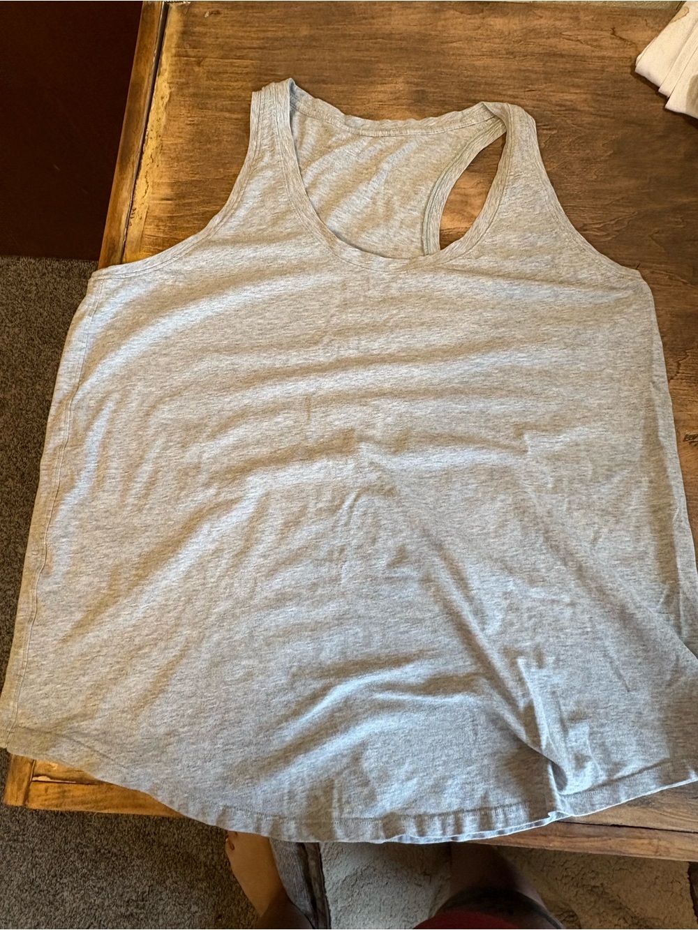 Heather grey lululemon tank top